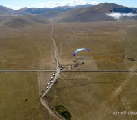 Unser Camp. Frühstücksflug